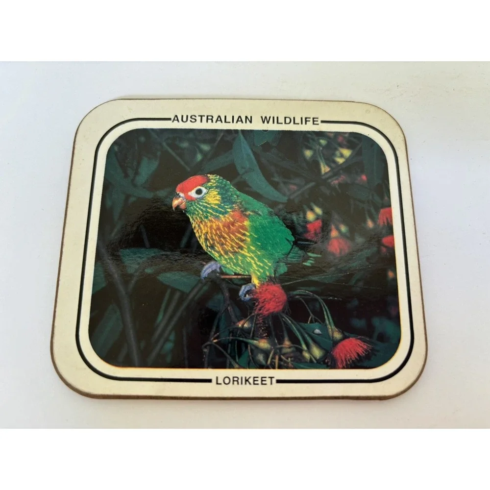 Australian Collection Drink Coasters‎ Set of 6 Wildlife Animals Platypus Emu